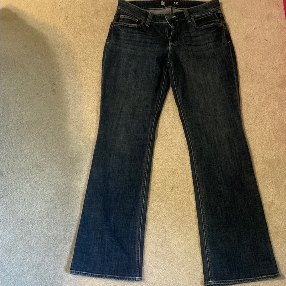 Kut from the Kloth Black Flare Wide Leg Jeans